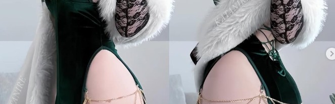 mksports体育这腰臀比跟独行侠管理层一样离谱！知名coser K老师晒照：性感吊带裙 容美尤可知~