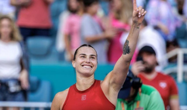 萨巴伦卡生涯首进WTA迈阿密站决赛 将与佩古拉争冠